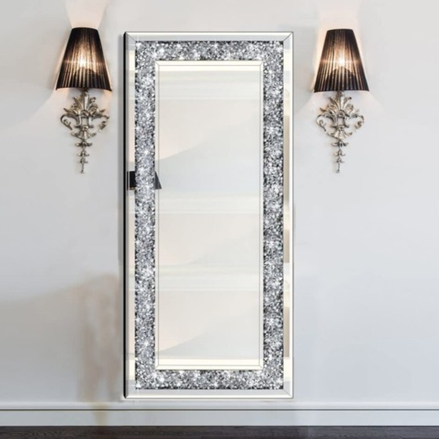 Luxury Crushed Diamond Wall Mirror