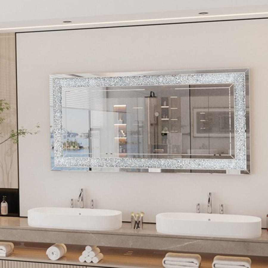 Luxury Crushed Diamond Wall Mirror