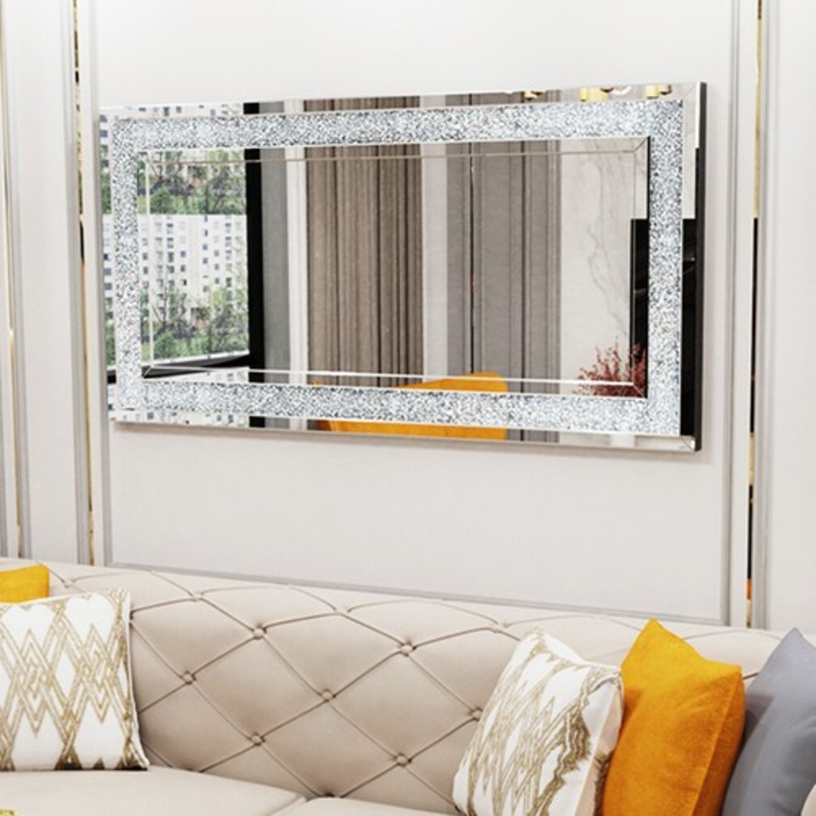 Luxury Crushed Diamond Wall Mirror