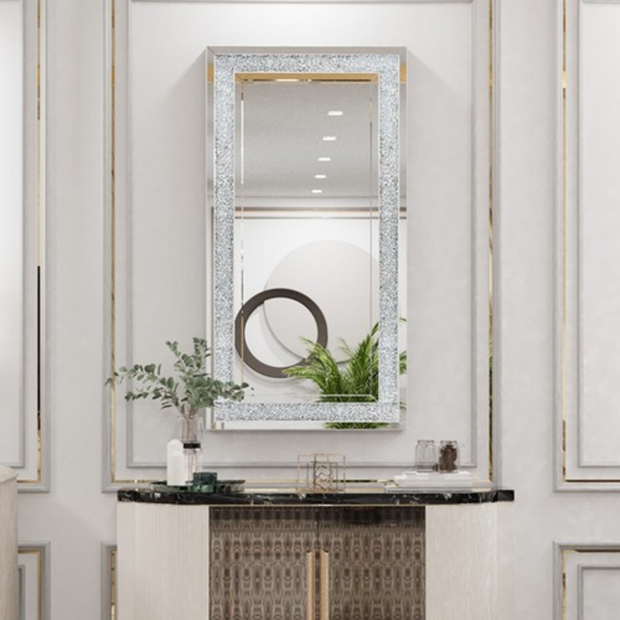 Luxury Crushed Diamond Wall Mirror