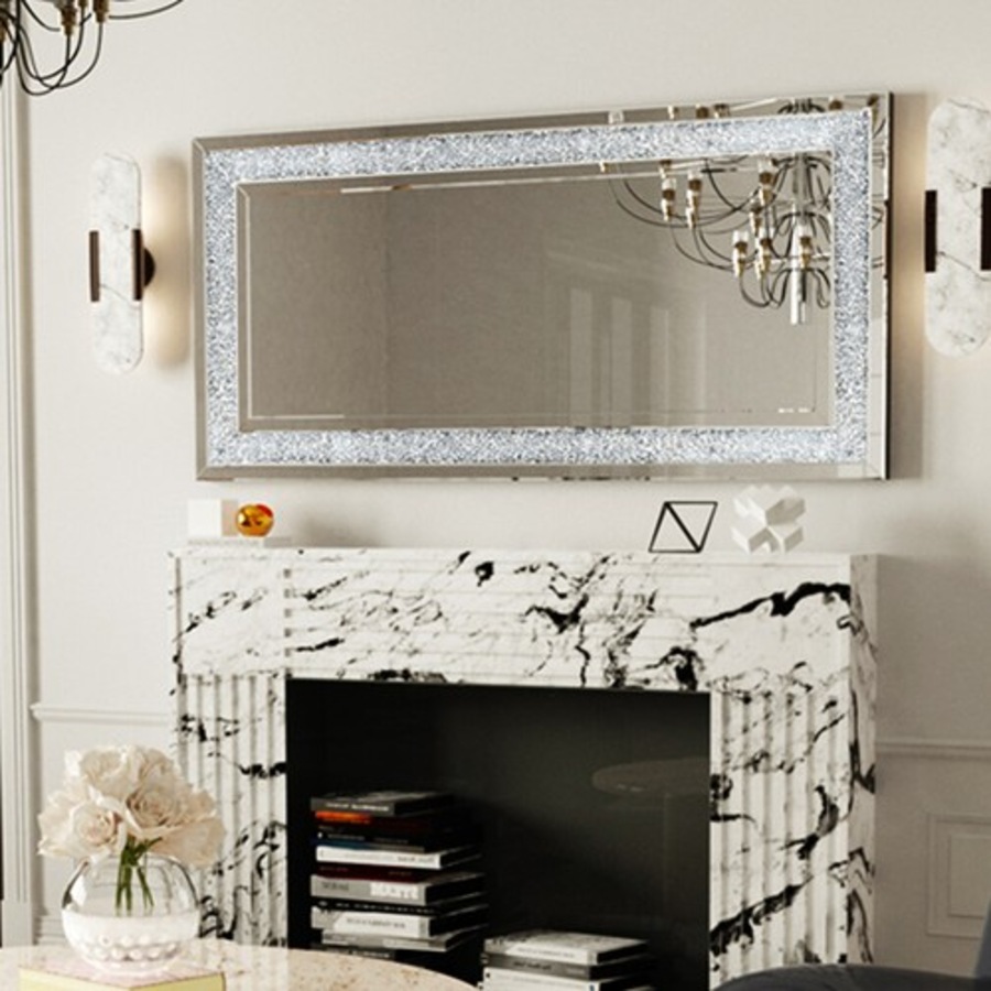 Luxury Crushed Diamond Wall Mirror