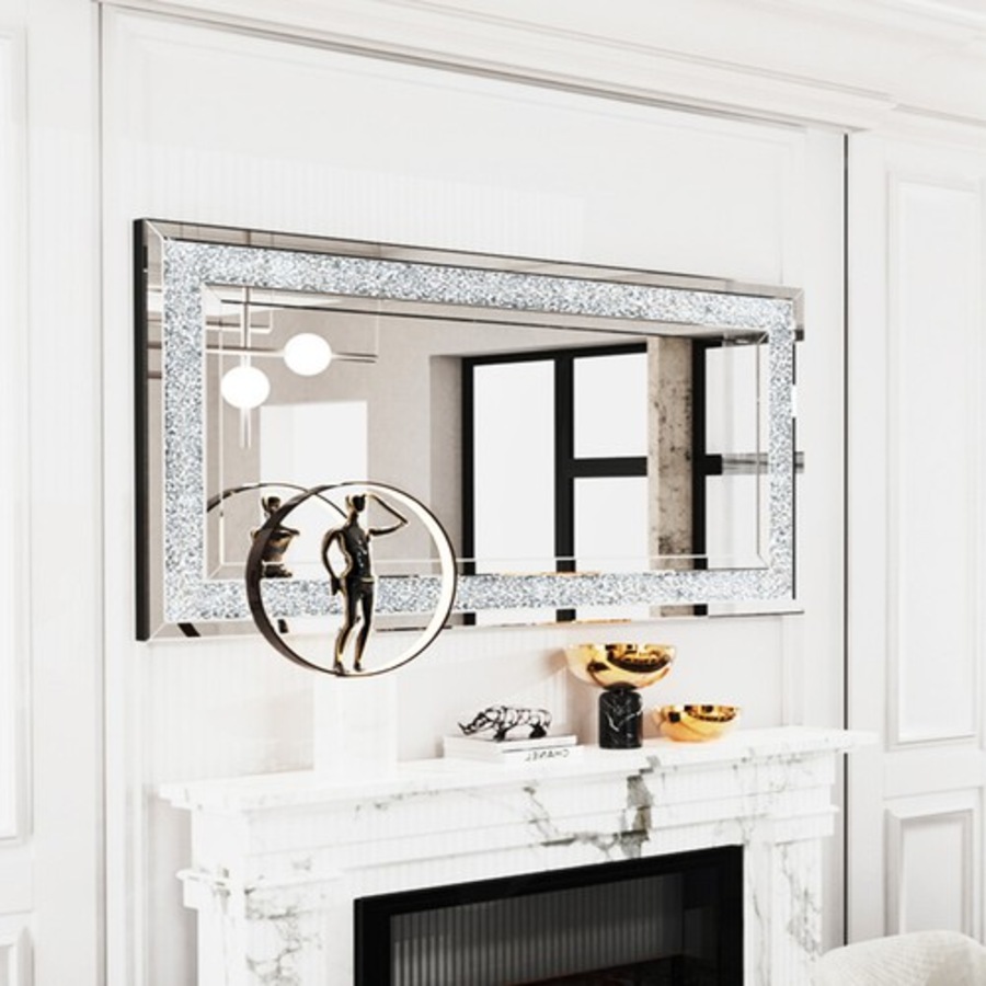 Luxury Crushed Diamond Wall Mirror