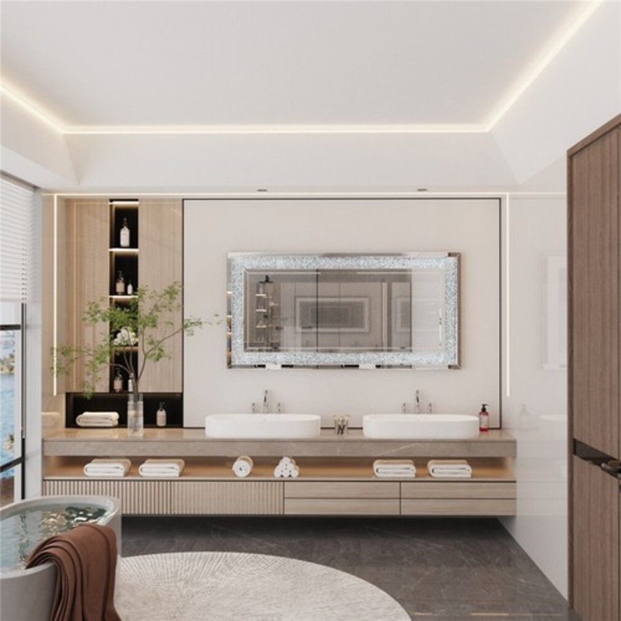 Luxury Crushed Diamond Wall Mirror