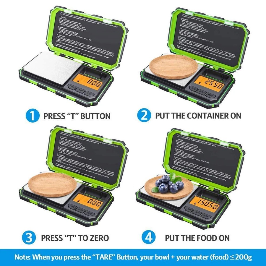 200g Digital Mini Pocket Scale - 0.01g Precision