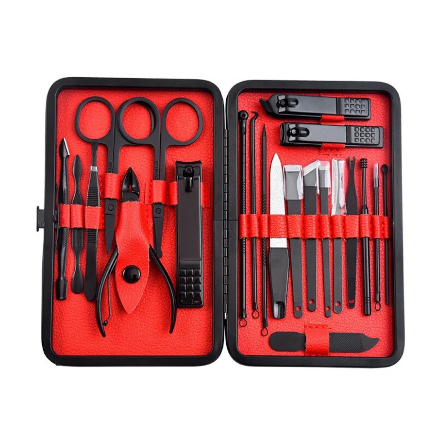 22PCS Nail Care Kit Stainless Steel Manicure & Pedicure Tools with Clippers