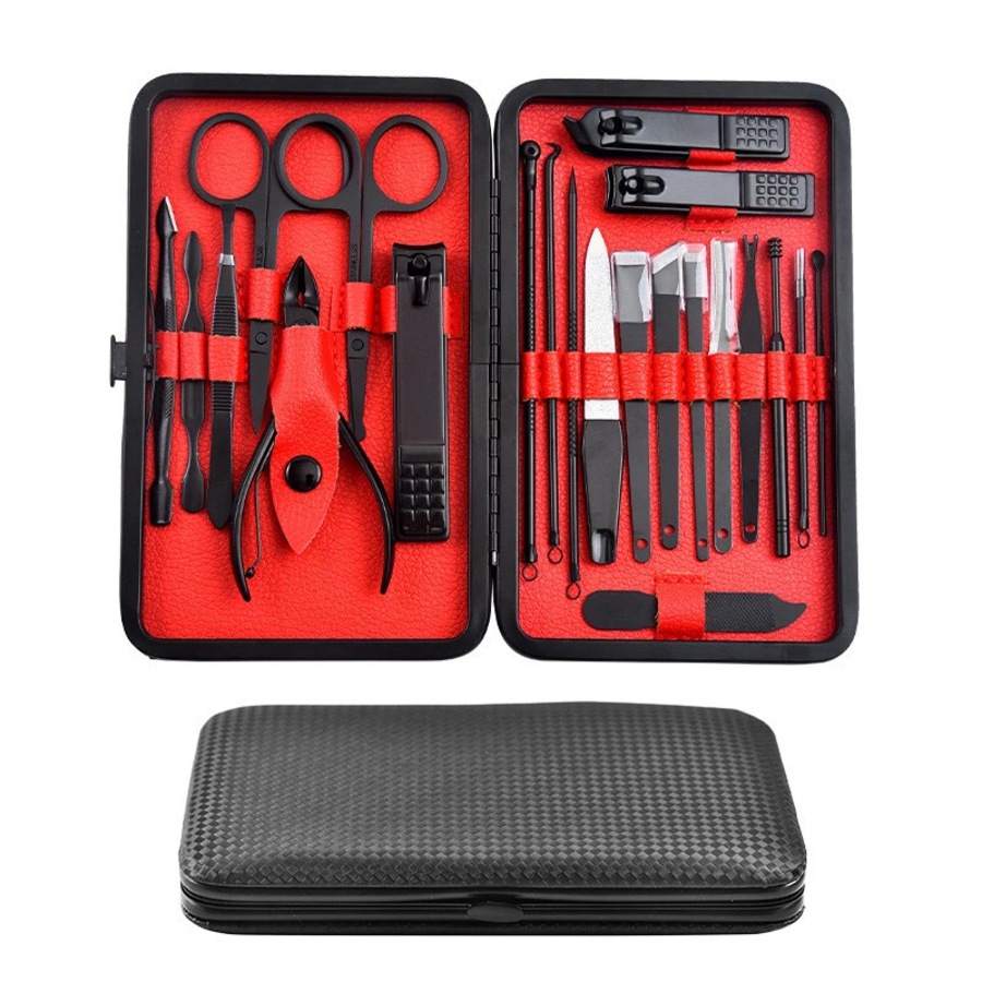 22PCS Nail Care Kit Stainless Steel Manicure & Pedicure Tools with Clippers