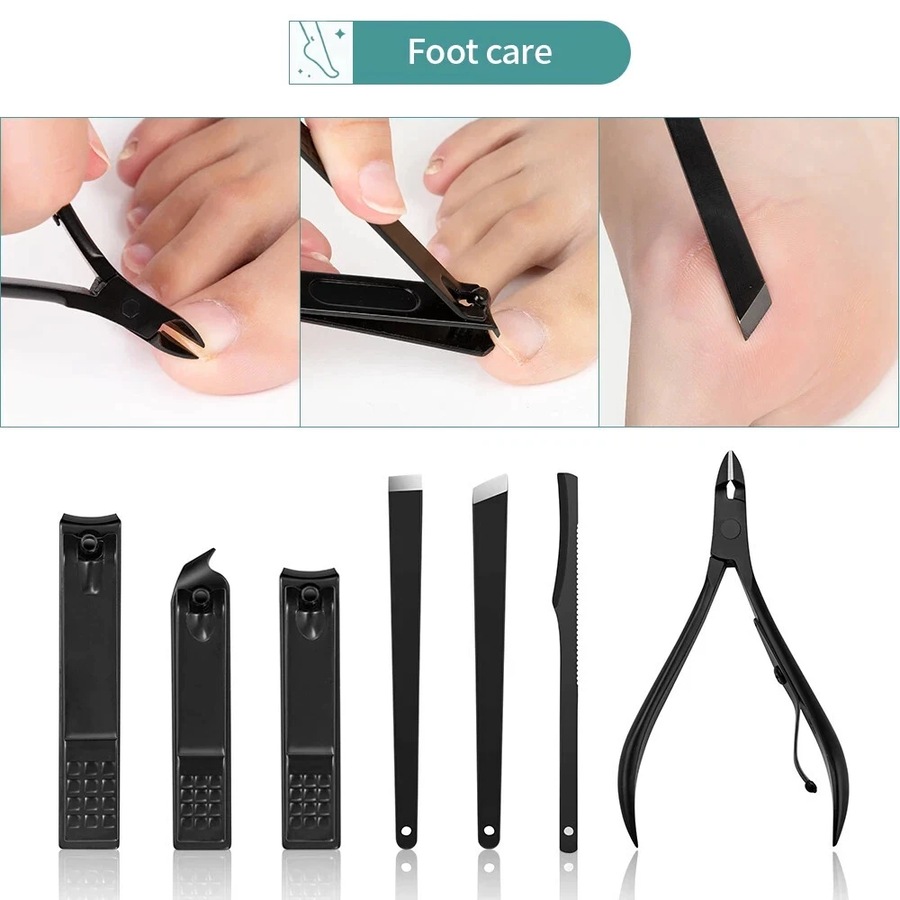 22PCS Nail Care Kit Stainless Steel Manicure & Pedicure Tools with Clippers
