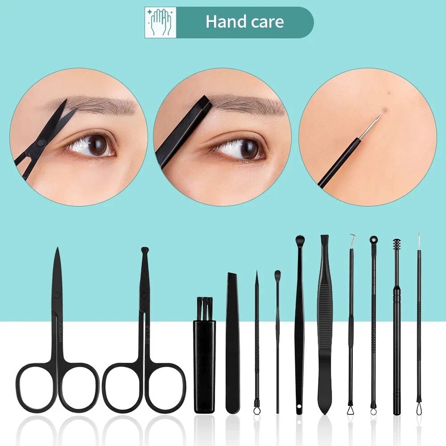 22PCS Nail Care Kit Stainless Steel Manicure & Pedicure Tools with Clippers