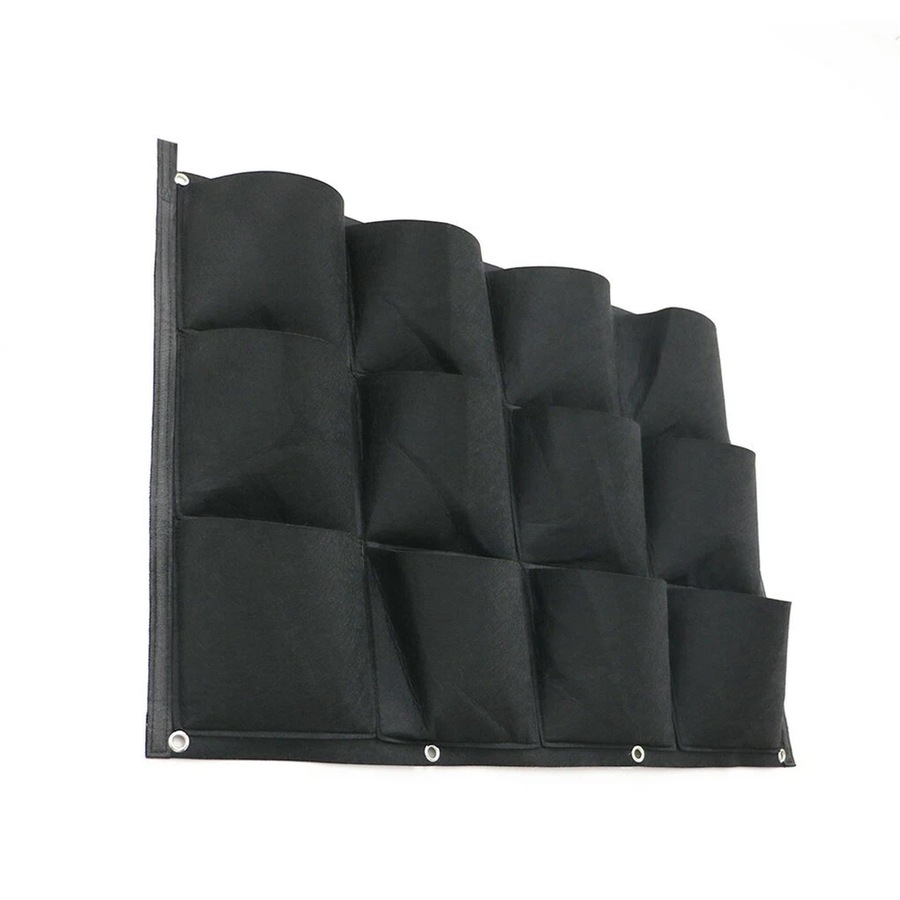 24Pocket Vertical Garden Planter Wall Hanging Herbs Plant Seed Bag Home Decor AU