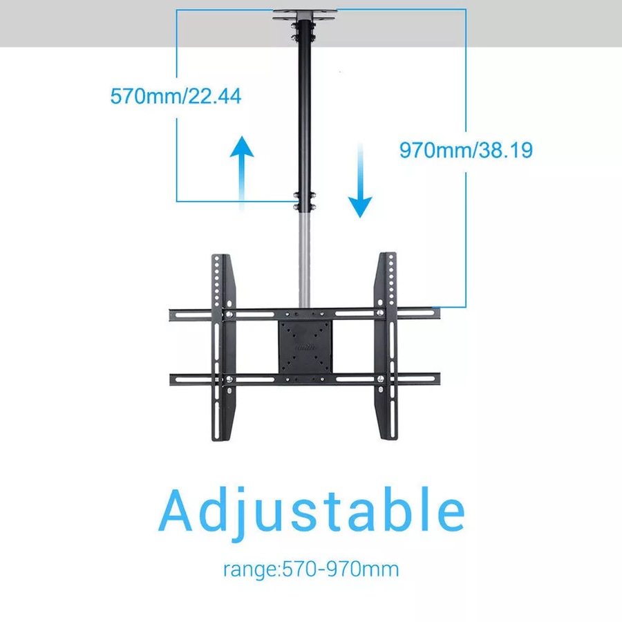 26-65" Ceiling TV Mount Hanging Full Motion TV Mount Bracket Flat Screen Display
