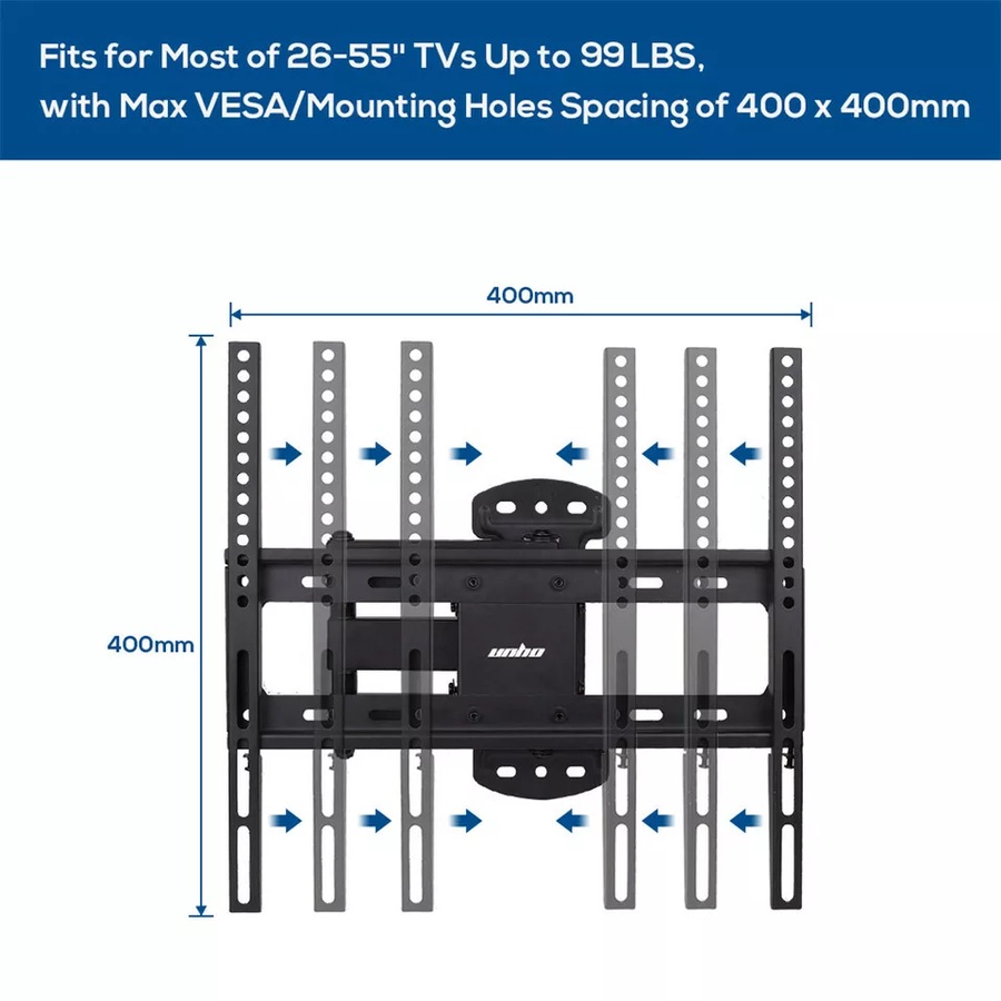 27"-55" LCD LED TV Wall Mount Bracket Swivel Full Motion for Samsung Hisense TCL