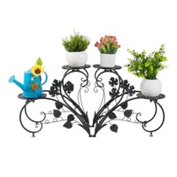 2PCS Metal Round Plant Stands and display rack