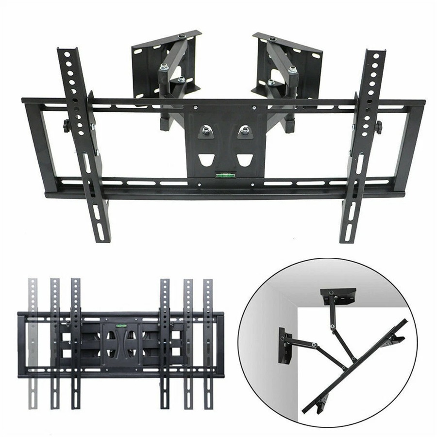 32"-65" Heavy Duty Wall Corner TV Mount Flexible Full Motion Swing Arm Bracket