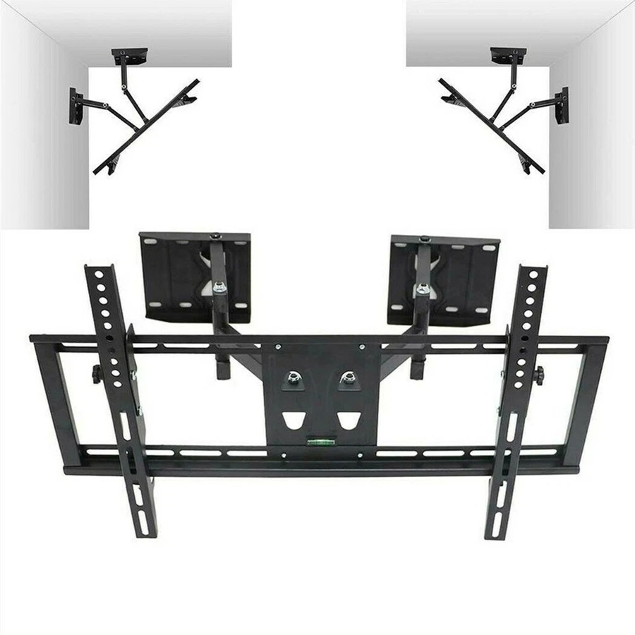32"-65" Heavy Duty Wall Corner TV Mount Flexible Full Motion Swing Arm Bracket