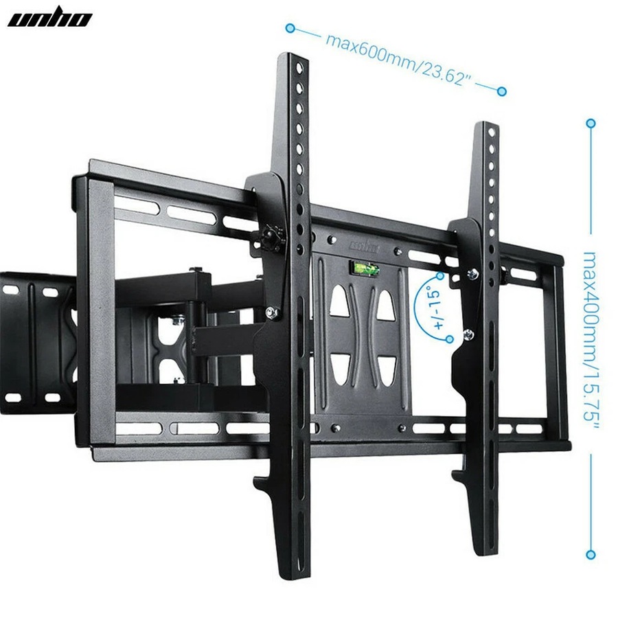 32"-65" Heavy Duty Wall Corner TV Mount Flexible Full Motion Swing Arm Bracket