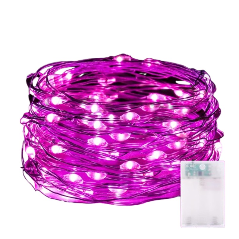 Buy 5 M 50 Micro Led Fairy Lights, Battery Timer, Wire Fairy Lights