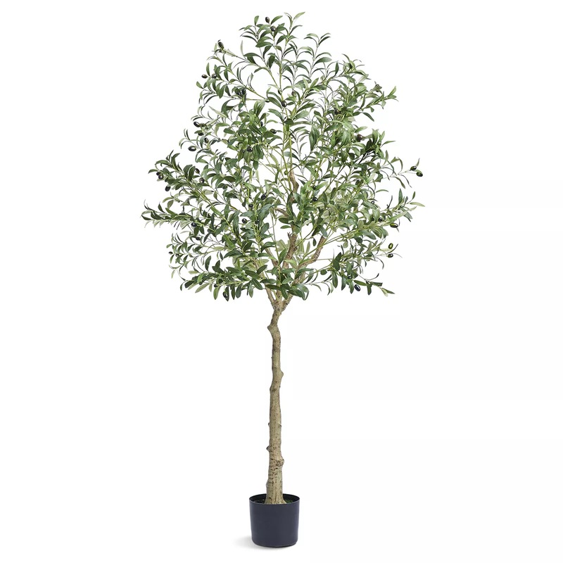 Buy 6.01Ft Artificial Olive Tree, Fake Olive Silk Tree Large Faux