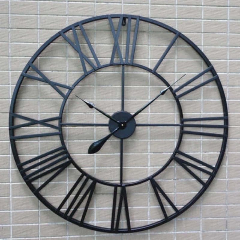 Buy 80cm Handmade Large Metal Wall Clock for Home D cor French