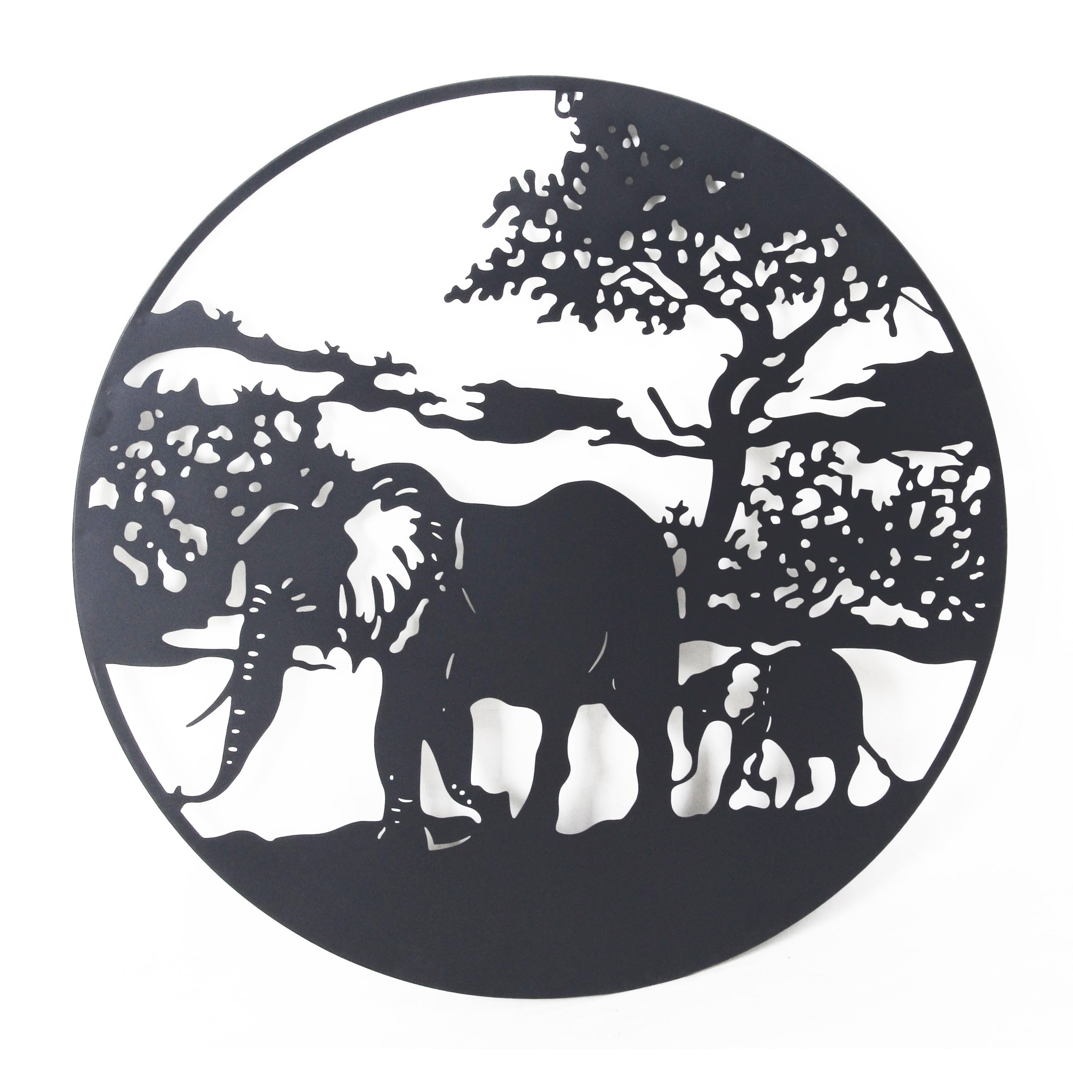 Buy Black Elephant Metal Wall Decor - MyDeal Australia