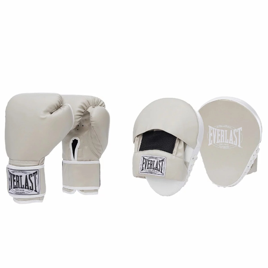 Boxing Gloves And Focus Mitt Training Kit With Protective Padding And Comfort