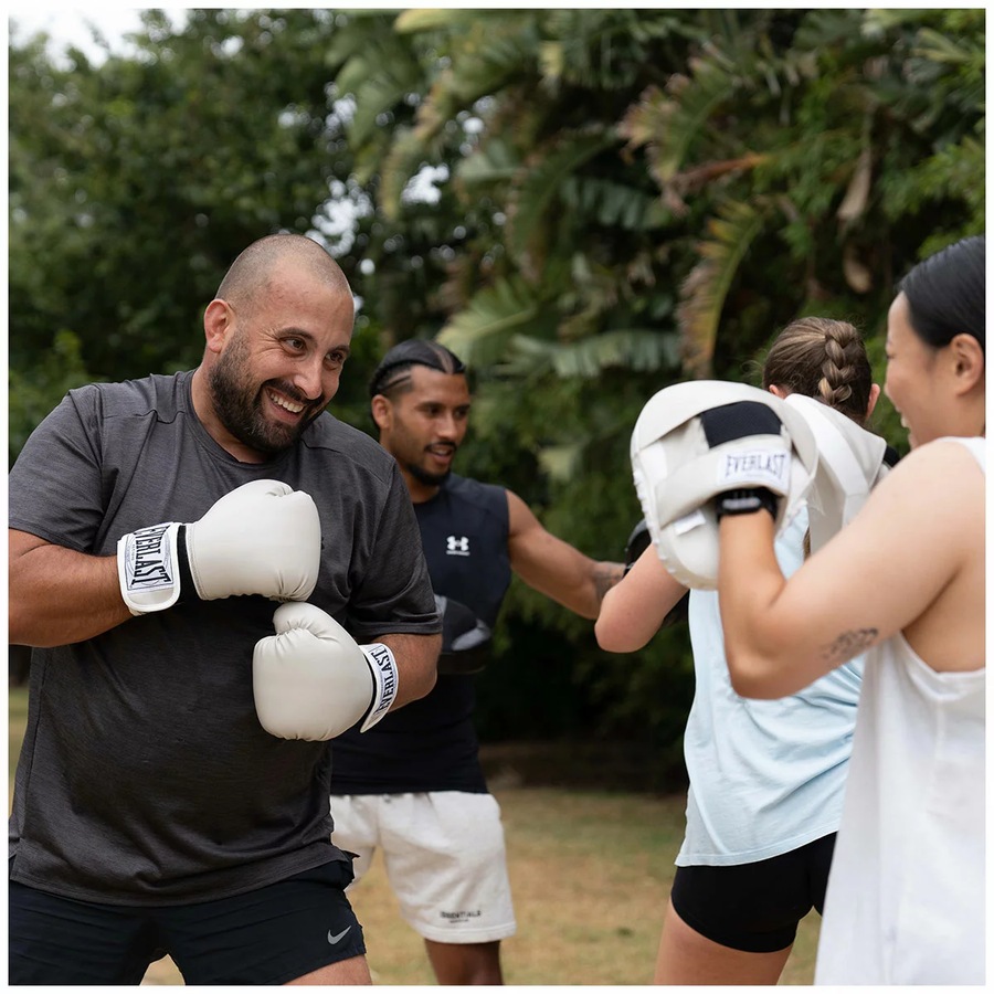 Boxing Gloves And Focus Mitt Training Kit With Protective Padding And Comfort