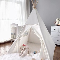Chic Large Adults & Kids Play Teepee Tent Lace Teepee Boho Tipi Tent Out/Indoor