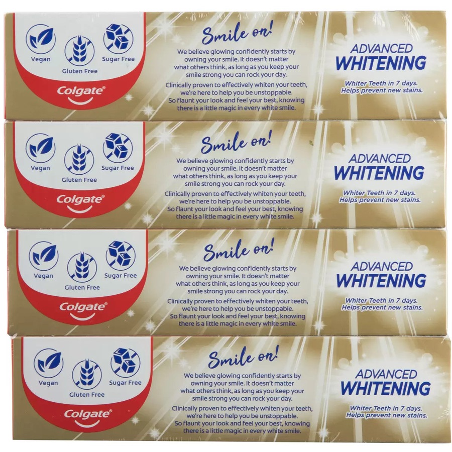 Buy Colgate Advanced Whitening Tartar Control Toothpaste 4 x 200g ...