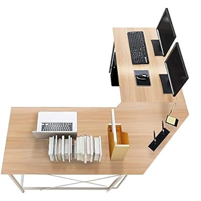 Buy Computer Desk Corner Desk Large L-Shaped Desk Office Desk Computer ...
