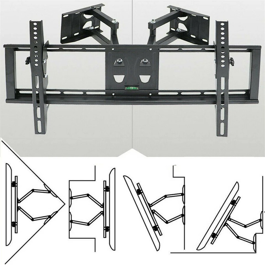 Corner TV Bracket Tilt Swivel TV Wall Mount Articulating Arm Full Motion 32-65in