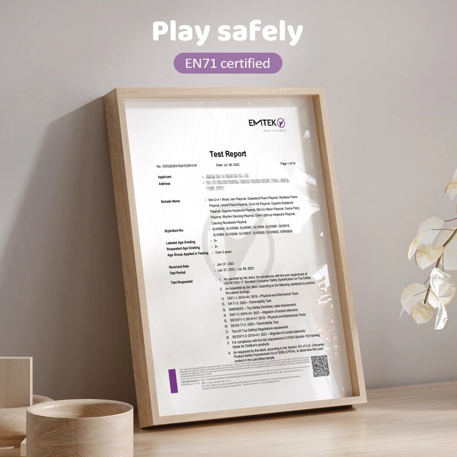 Kids Dance Mat Music Piano Playmat & Educational Toy