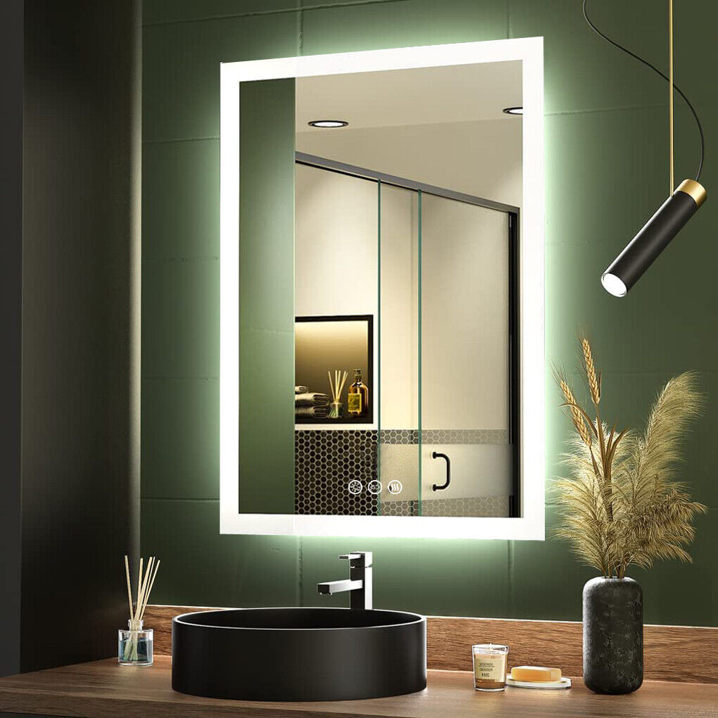 Led dimmable on sale lighted mirror