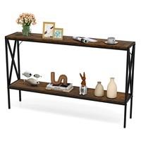 Entry Hallway Side Table and Book Shelf Display