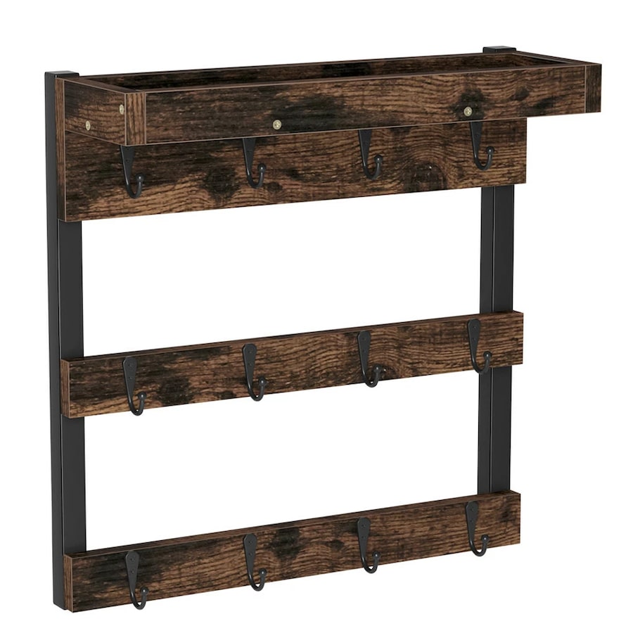 Fin Coffee Mug Holder Rustic Mug Rack Wall Mounted Cup Hangers For Kitchen Organizer