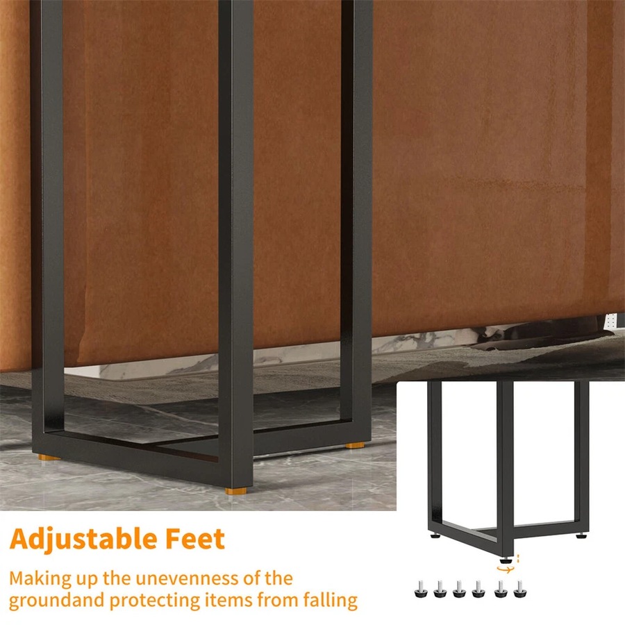 Fin Elegant White Marble Console Counter Table High Desk Pub Bar Table Scrach-Proof