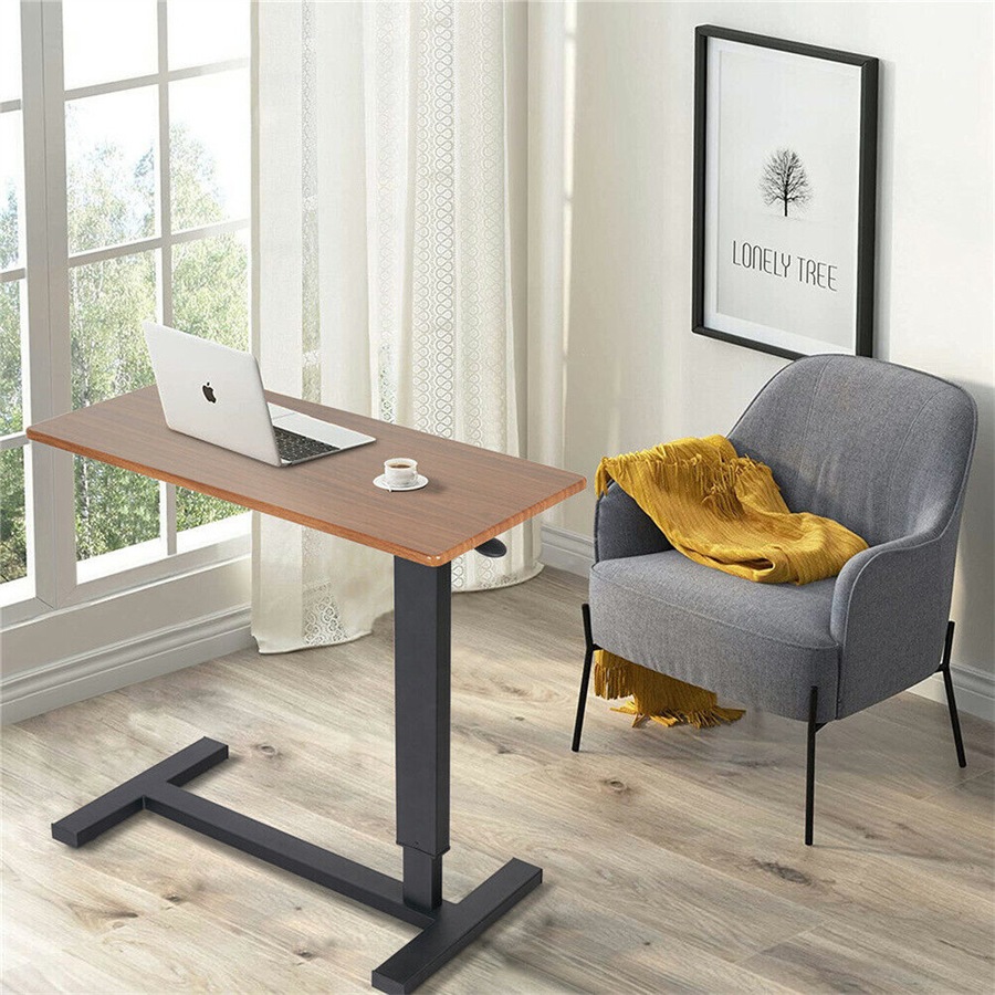 Overbed Bedside Table C Shaped Mobile Hospital Sofa Side Table Height Adjustable AU