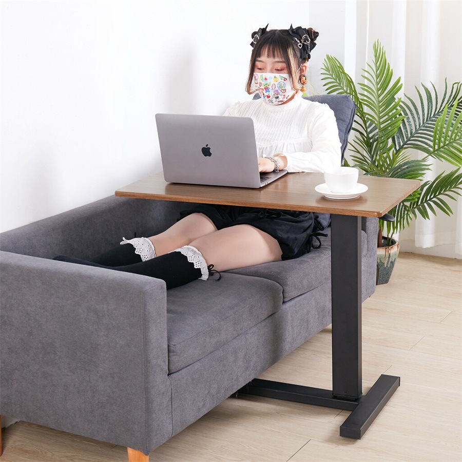 Overbed Bedside Table C Shaped Mobile Hospital Sofa Side Table Height Adjustable AU