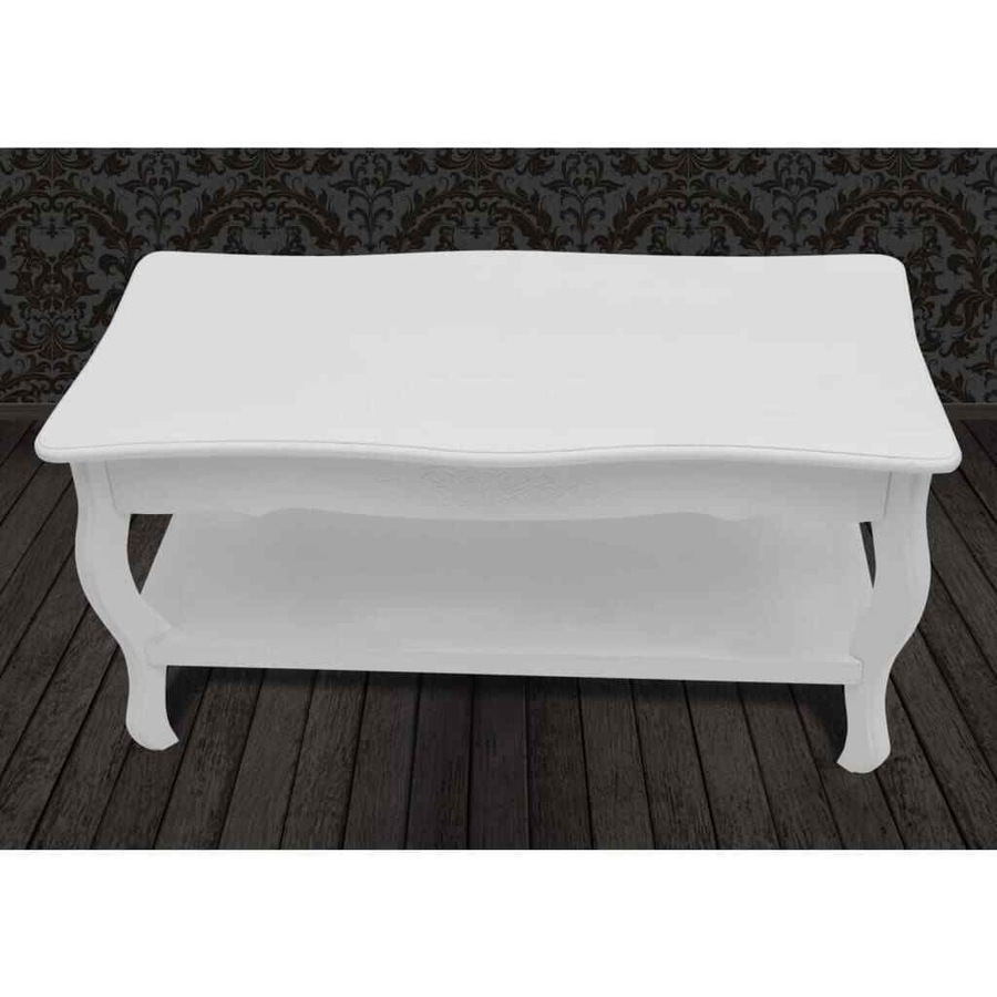 Fin New White Coffee Table Side Bedside Office Kitchen Modern Furniture High Gloss V
