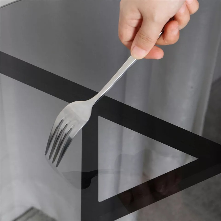 Fin Sleek Tempered Glass Tall Accent Side End Coffee Table Display Candle/Table Lamp