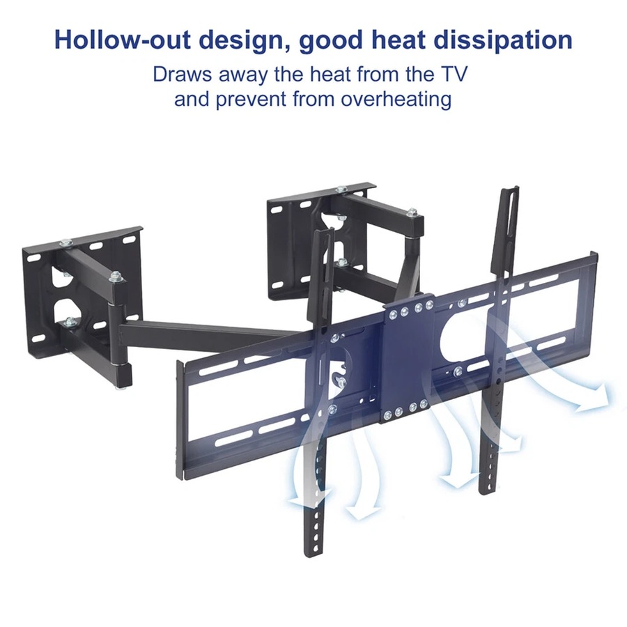 Fin Swivel Tilt Wall Mount Corner Tv Bracket For 32 42 48 50 65" Led Lcd Flat Screen