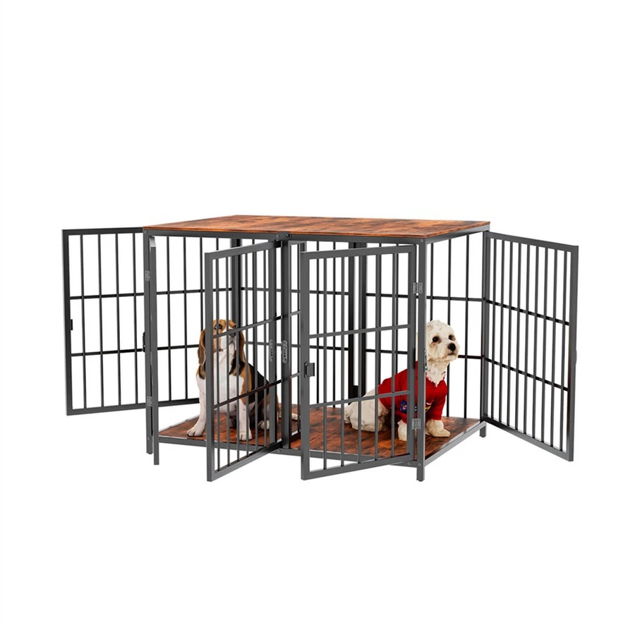 Fin Xxl Ultra Thicken Dog Crate Cage Stylish Furniture Pet Dog Puppy Kennel Tv Stand