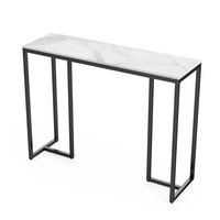 Marble Console Table: Elegant Hallway Entryway Display Table