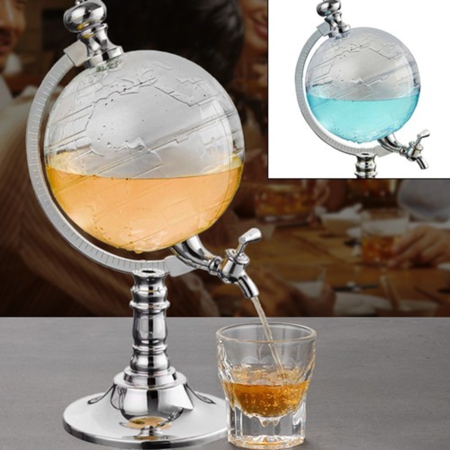 Globe Shaped Wine Beverage Dispenser Bar 1.5L