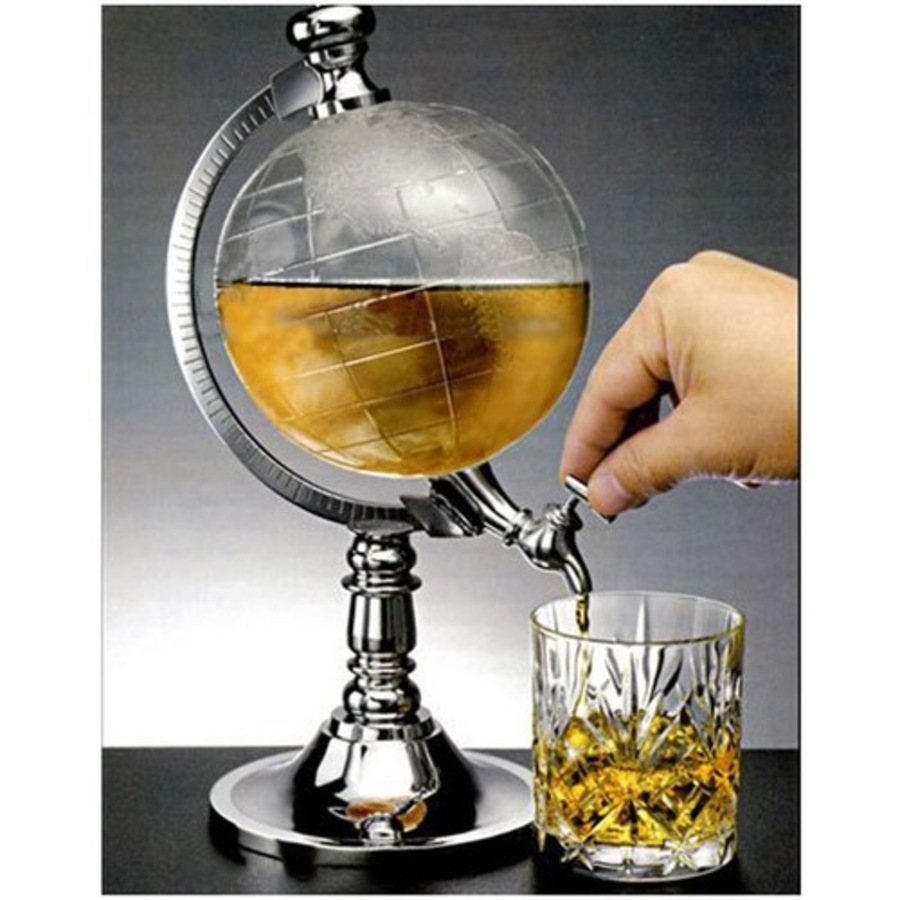 Globe Shaped Wine Beverage Dispenser Bar 1.5L