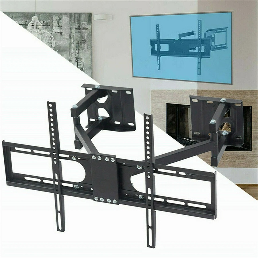 Heavy Duty Large Wall Corner TV Mount Full Motion Swing Arm Bracket fr 32-65inch