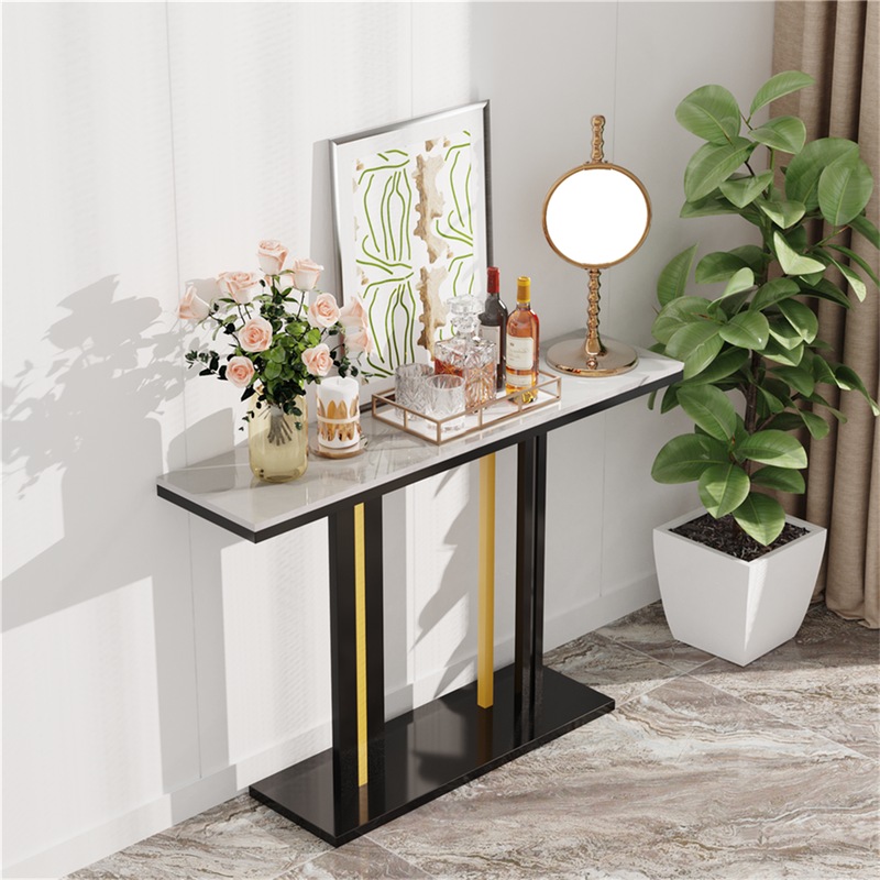 Buy Heavy Duty Marble Entry Console Table Extra Large Sofa Table Accent