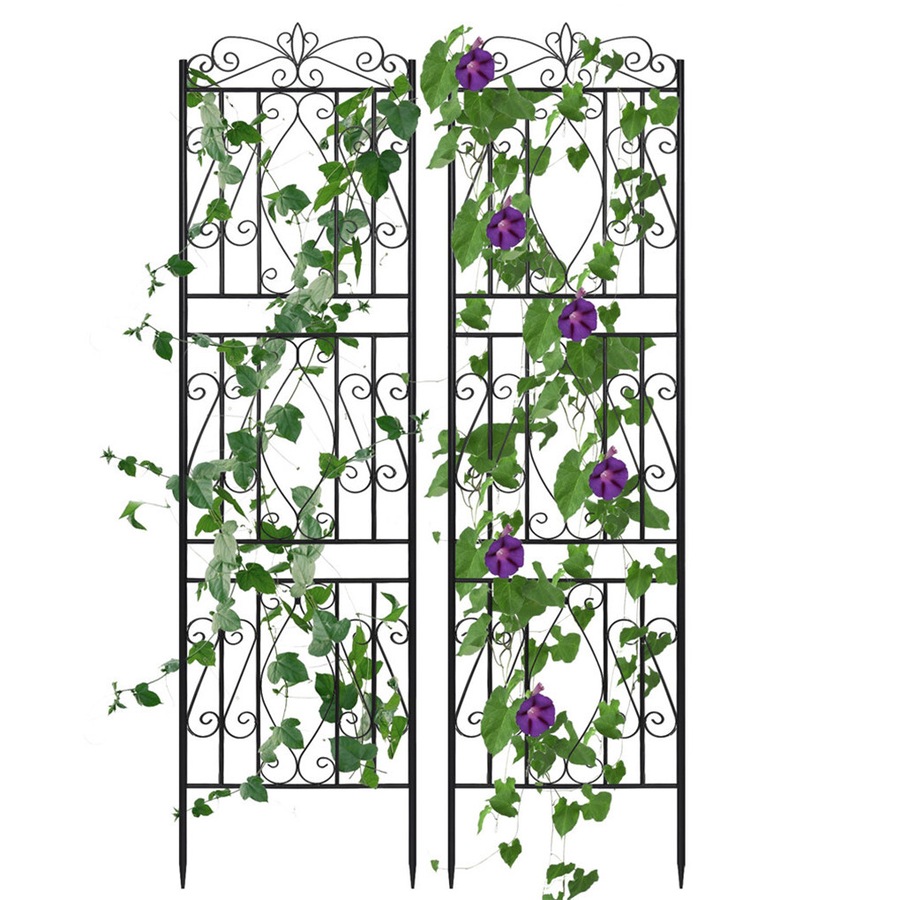 FIN Heavy Duty Metal Garden Trellis Tall Rustproof Vines Climb Plant Outdoor Trellis