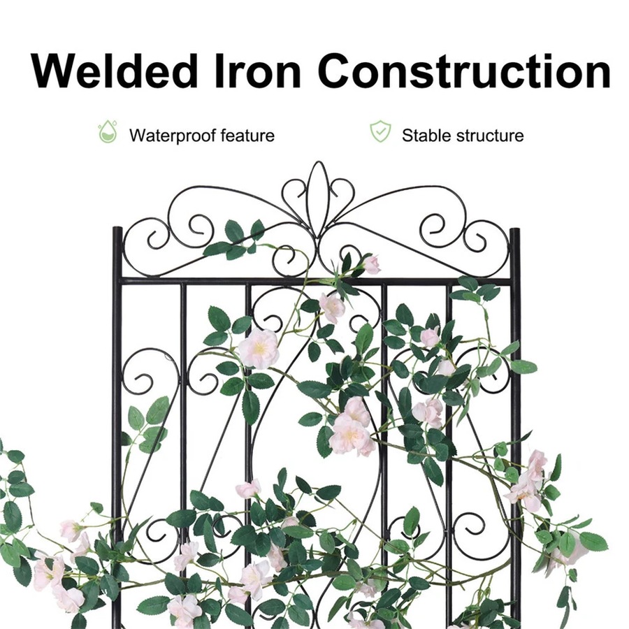 FIN Heavy Duty Metal Garden Trellis Tall Rustproof Vines Climb Plant Outdoor Trellis