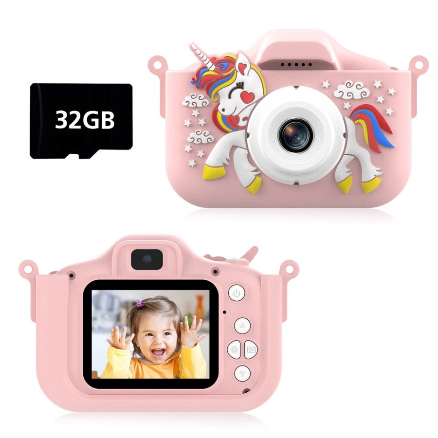 Unicorn Digital Kids Camera 1080P HD with Front/Back Lenses