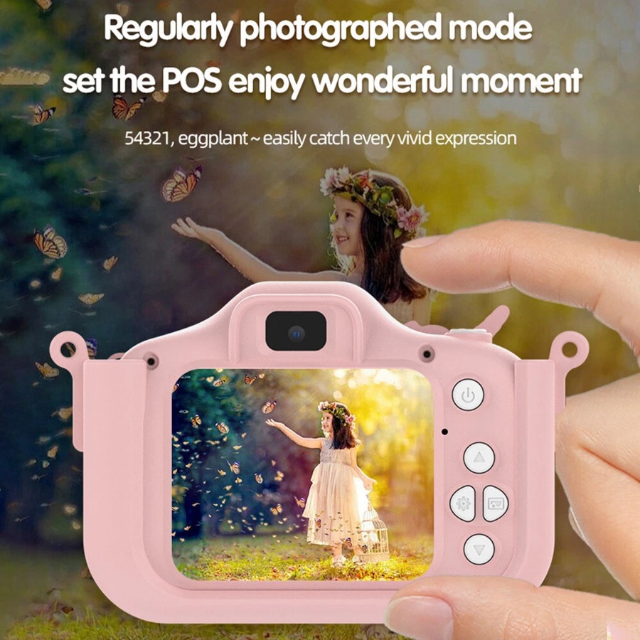 Unicorn Digital Kids Camera 1080P HD with Front/Back Lenses