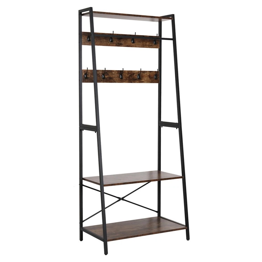 Large Hallway Clothes Rack Mudroom Garage Storage Organizer Heavy Duty MDF Stand